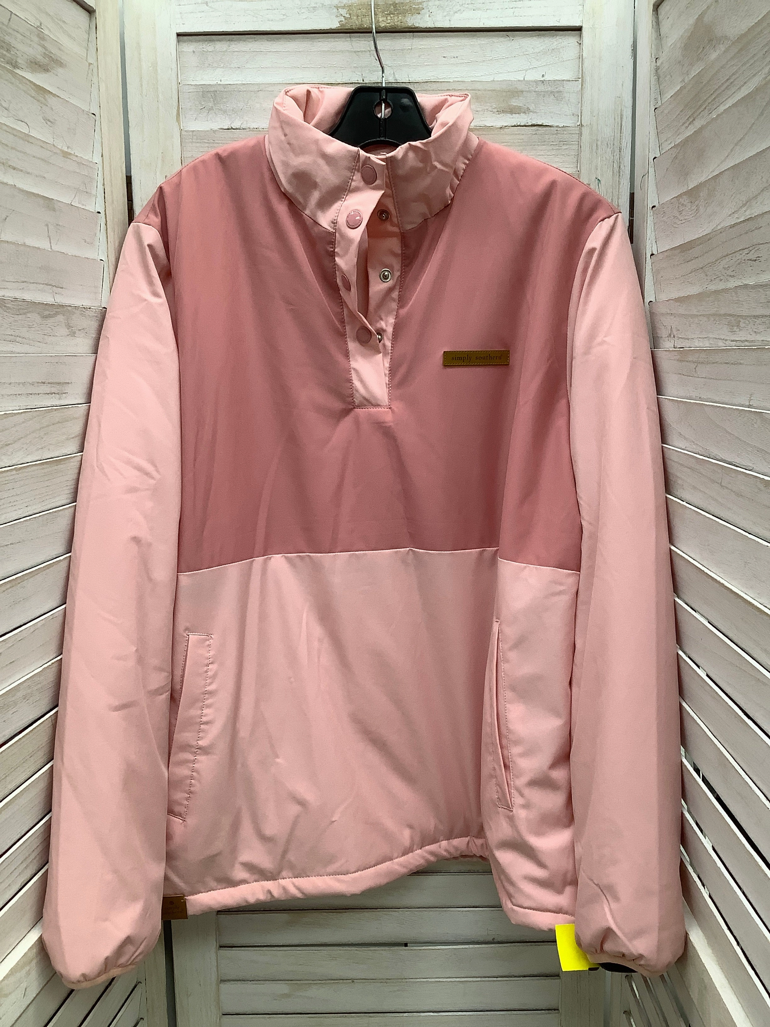 Coat Other By Simply Southern In Pink, Size: L windproof Mesh Ventilation Panels