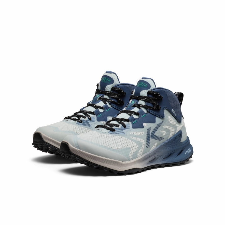 Dust Guard Outdoor Exploration Women's Zionic NXT Waterproof Hiking Boot  |  Ballad Blue/Winter Green