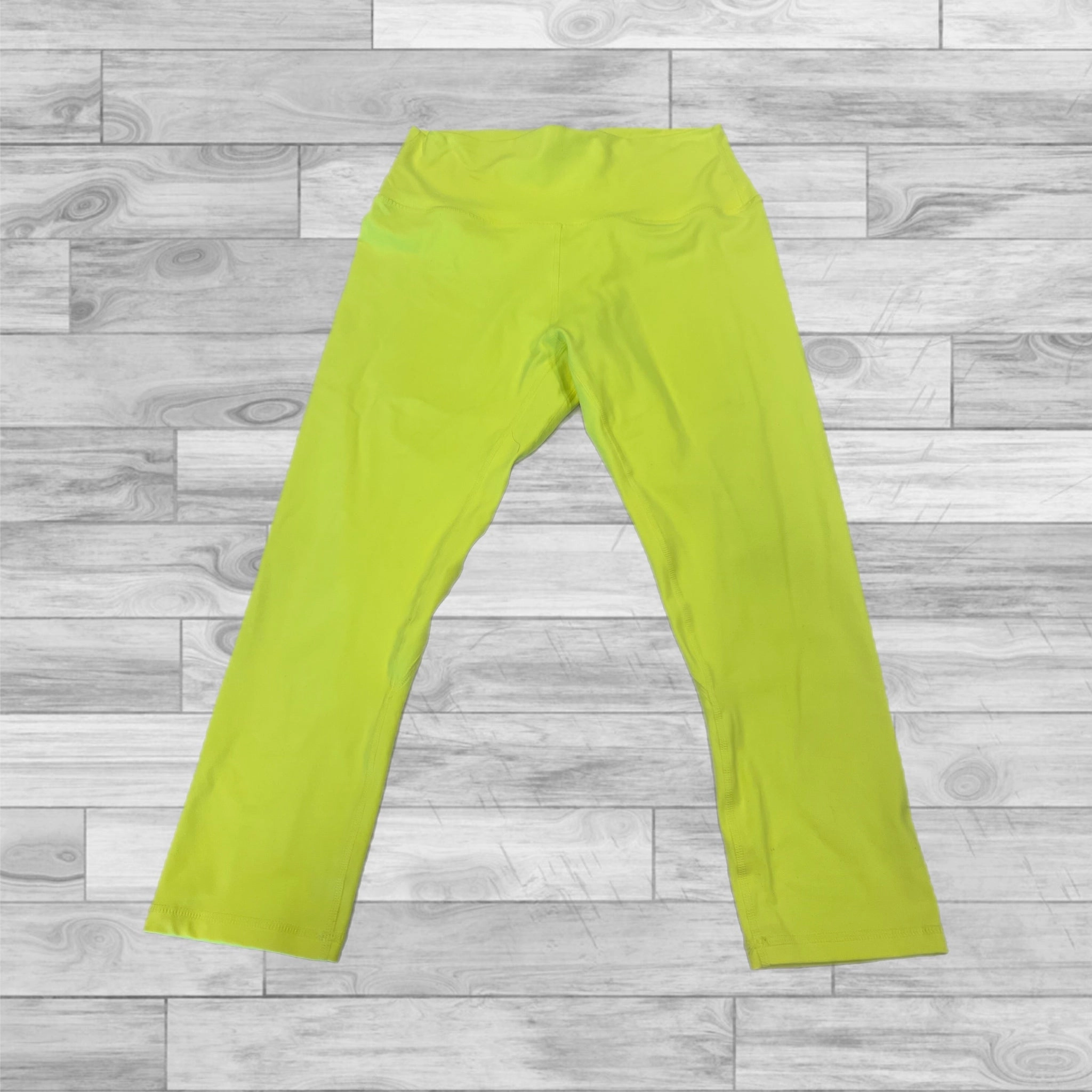 Lightweight Leggings By Zyia In Chartreuse, Size: Petite