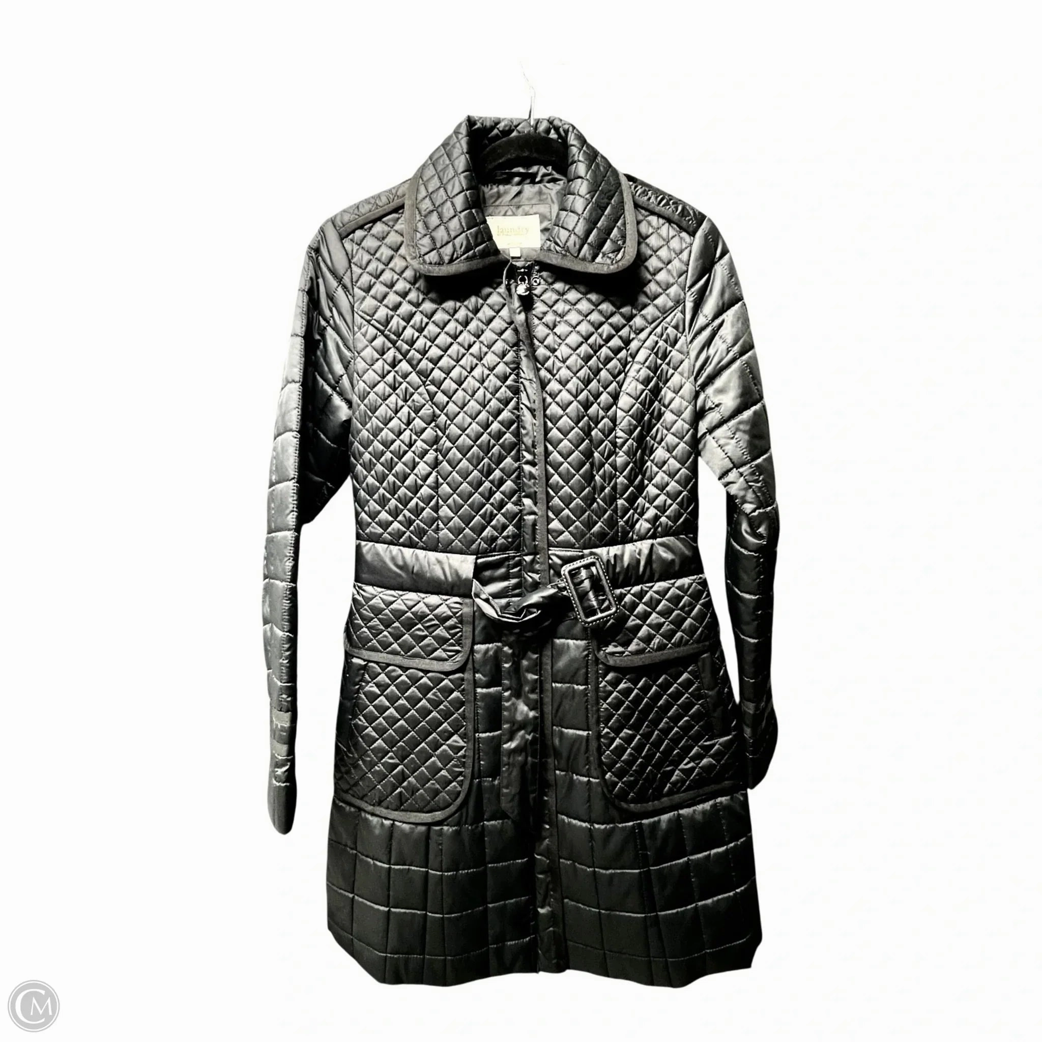 Coat Puffer & Quilted By Laundry In Black, Size: S Breathable mesh lining