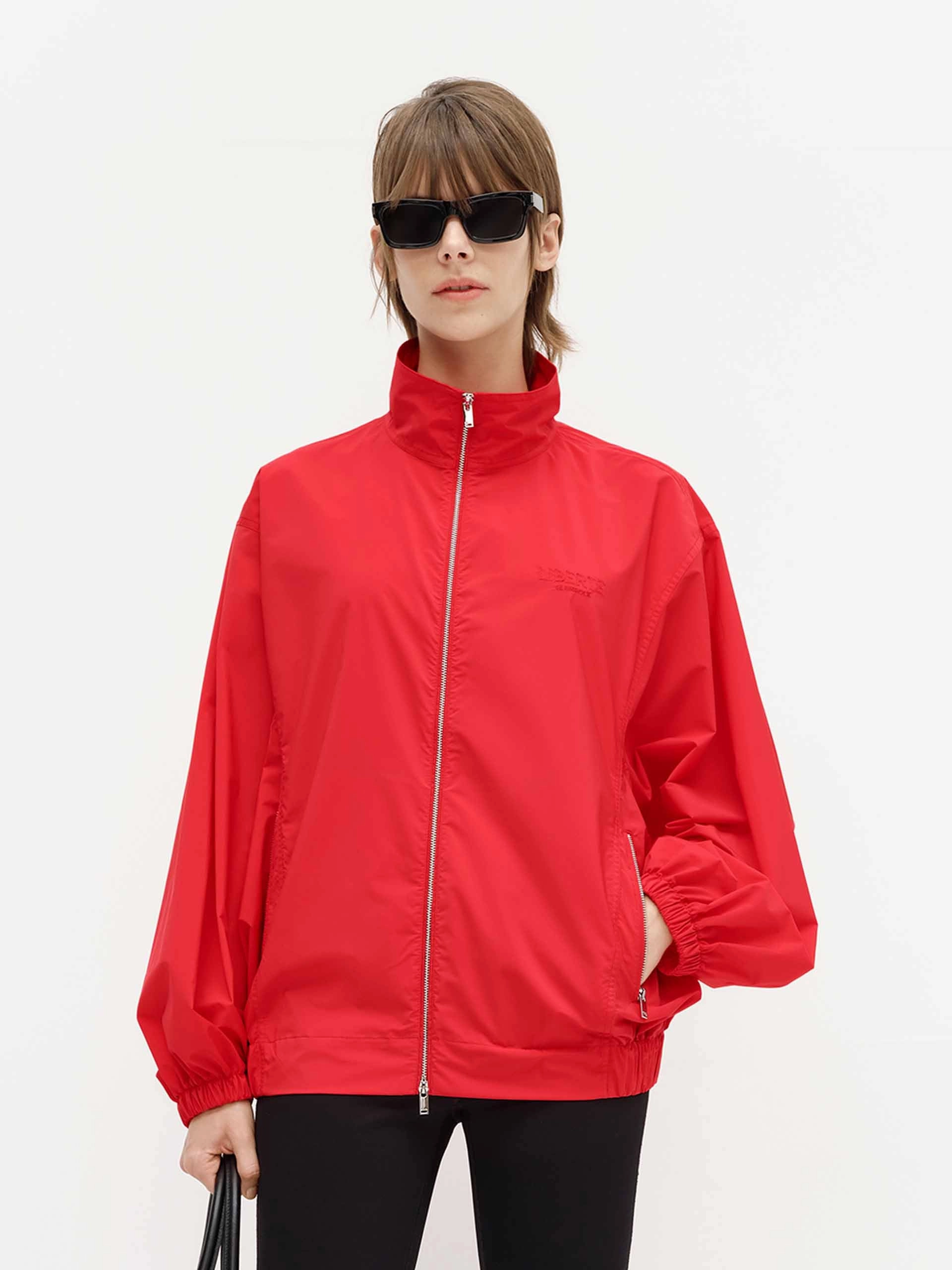 Volume Sleeve Zipper Coat AntiStaticLayer Basic Essential Layer