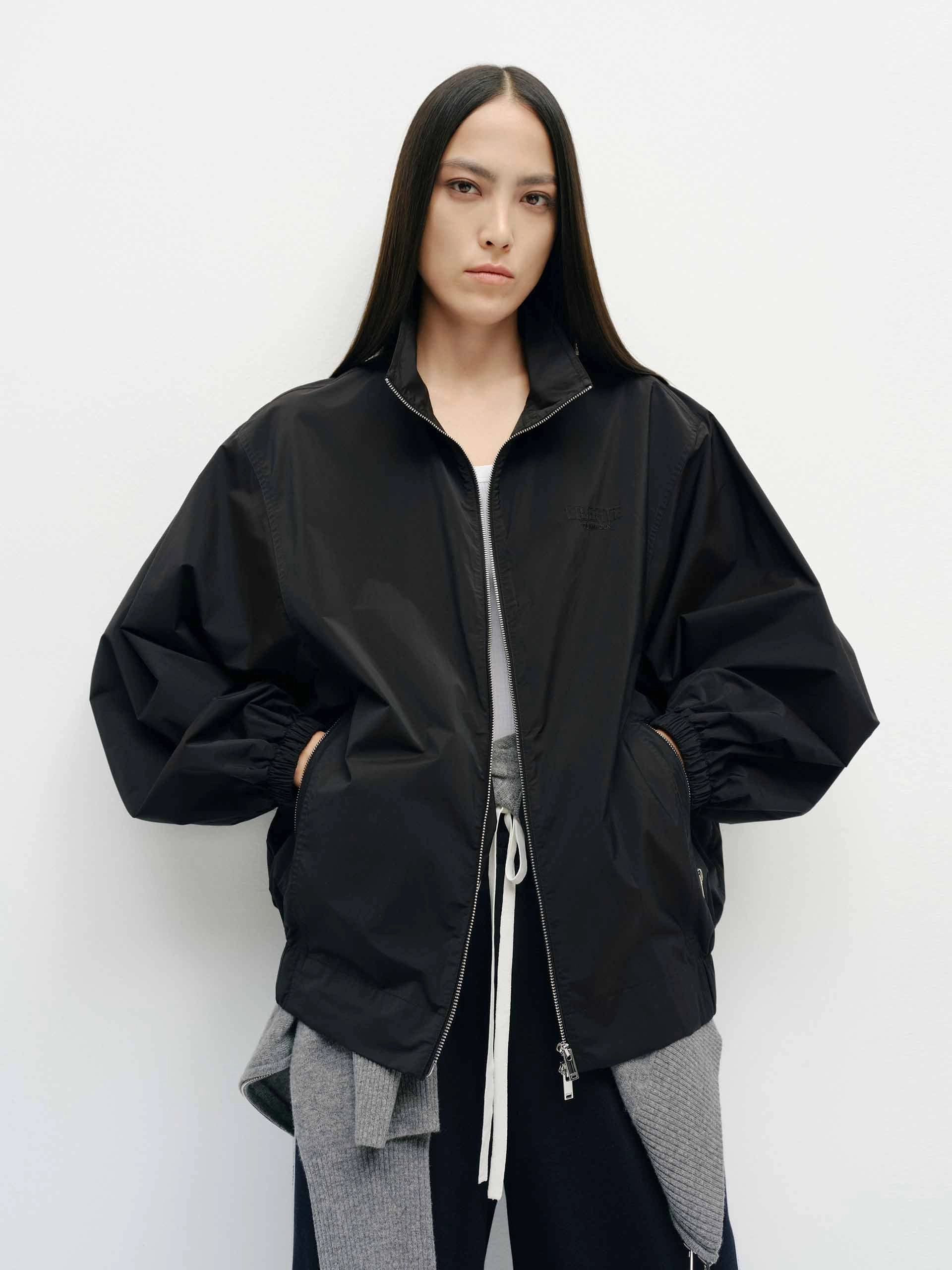 Volume Sleeve Zipper Coat Insulated Lining