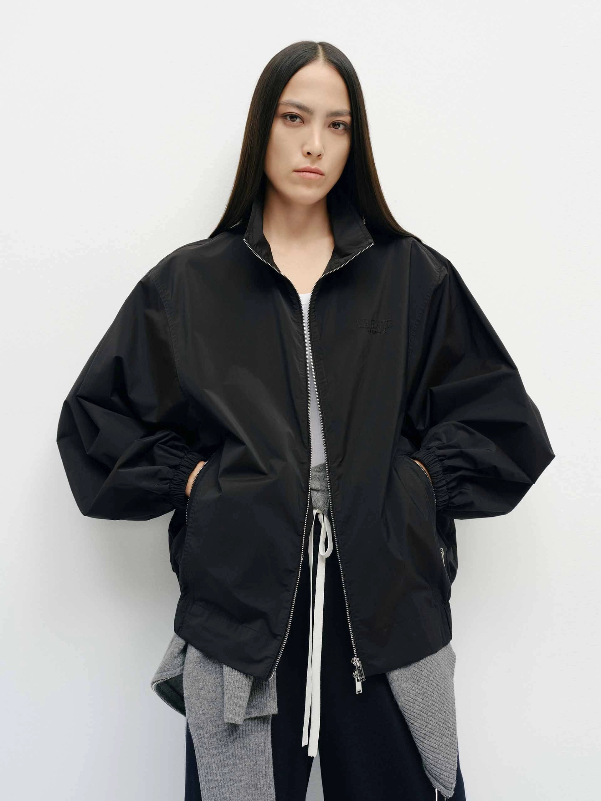 Functional Fit Volume Sleeve Zipper Coat
