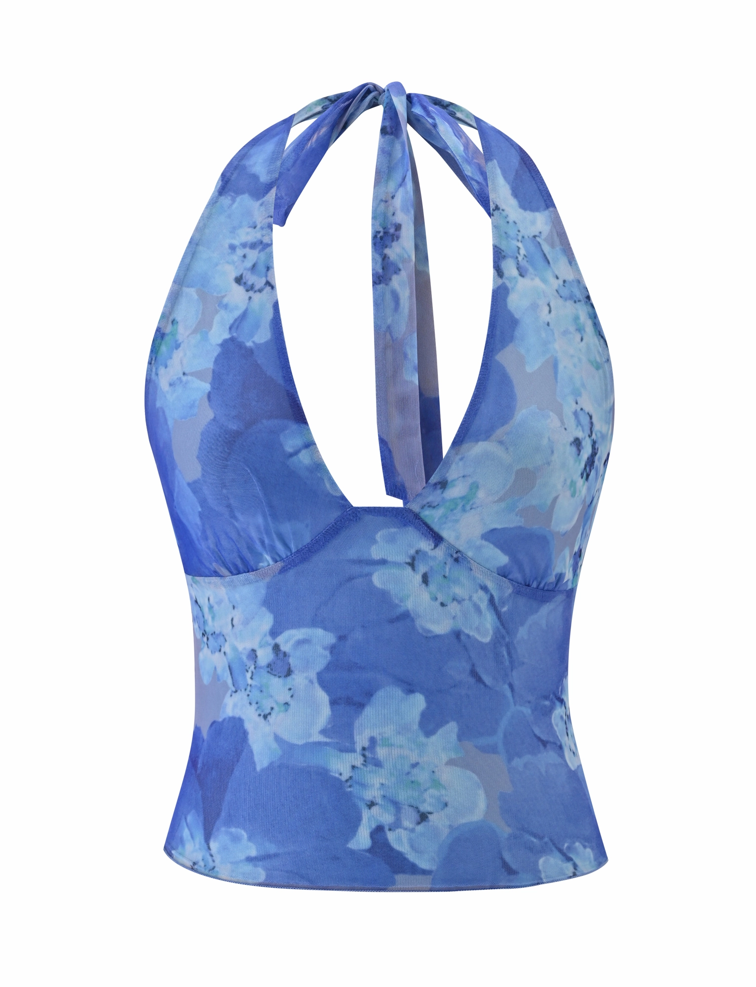 DEVYN TOP - BLUE MACRO FLORAL Easy Match
