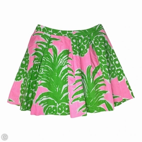 Parfait Skirt Designer By Lilly Pulitzer In Pink Pout Flamenco, Size: 10 Tapered Cut