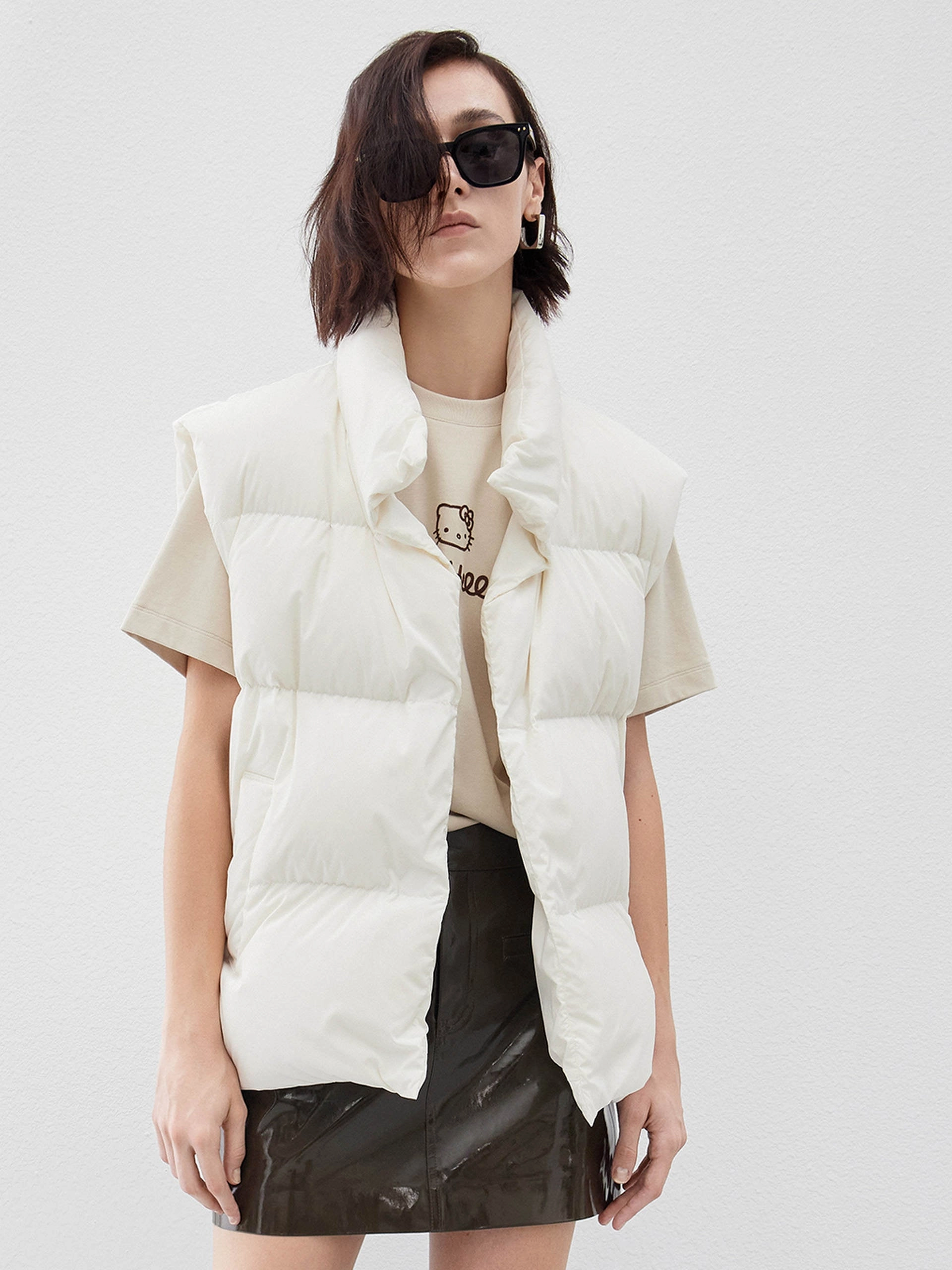 Durable Color Retention Down Feather Quilted Vest