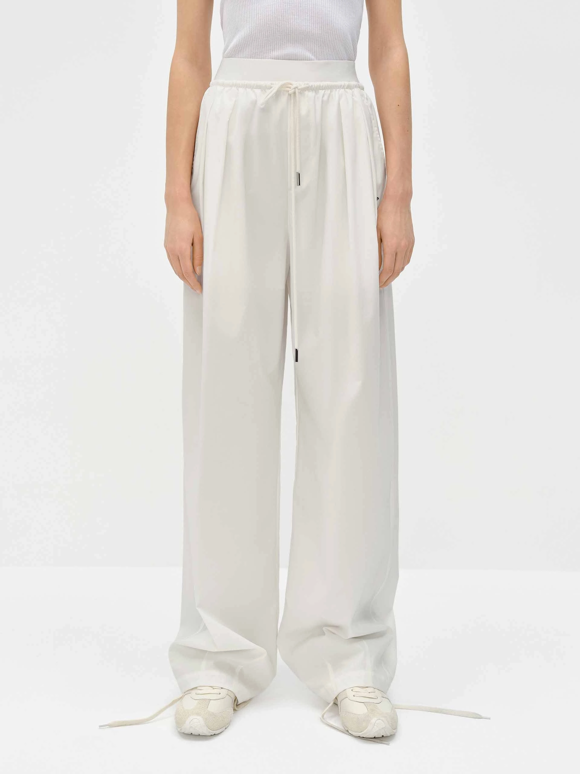 Drawstring Logo Pants Timeless Comfort Wear