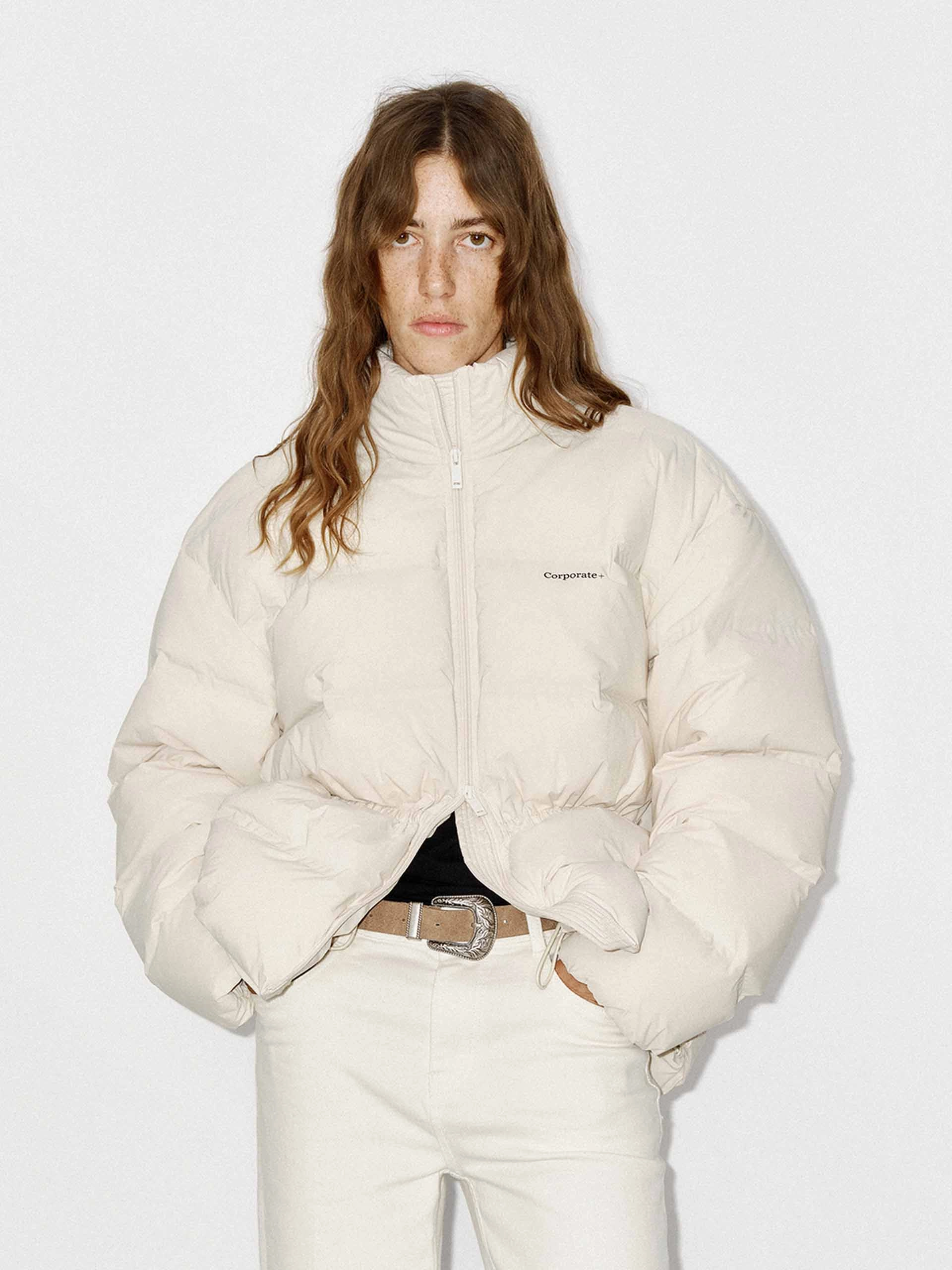 Style Staple Drawstring Waist Down Jacket