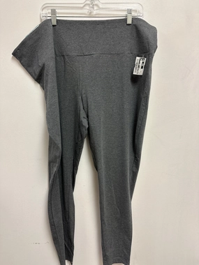 All Purpose Breathable and Soft Pants Leggings By Terra & Sky In Grey, Size: 3x
