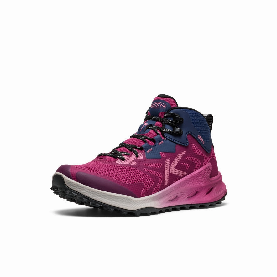 Low Profile Adventure Journey Fast Wear Women's Zionic NXT Waterproof Hiking Boot  |  Beaujolais/Pink Lemonade