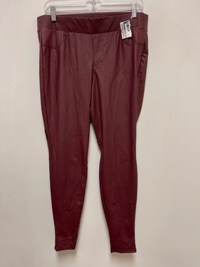 Pants Leggings By Torrid In Red, Size: 1x Cold Fit Sporty Comfort