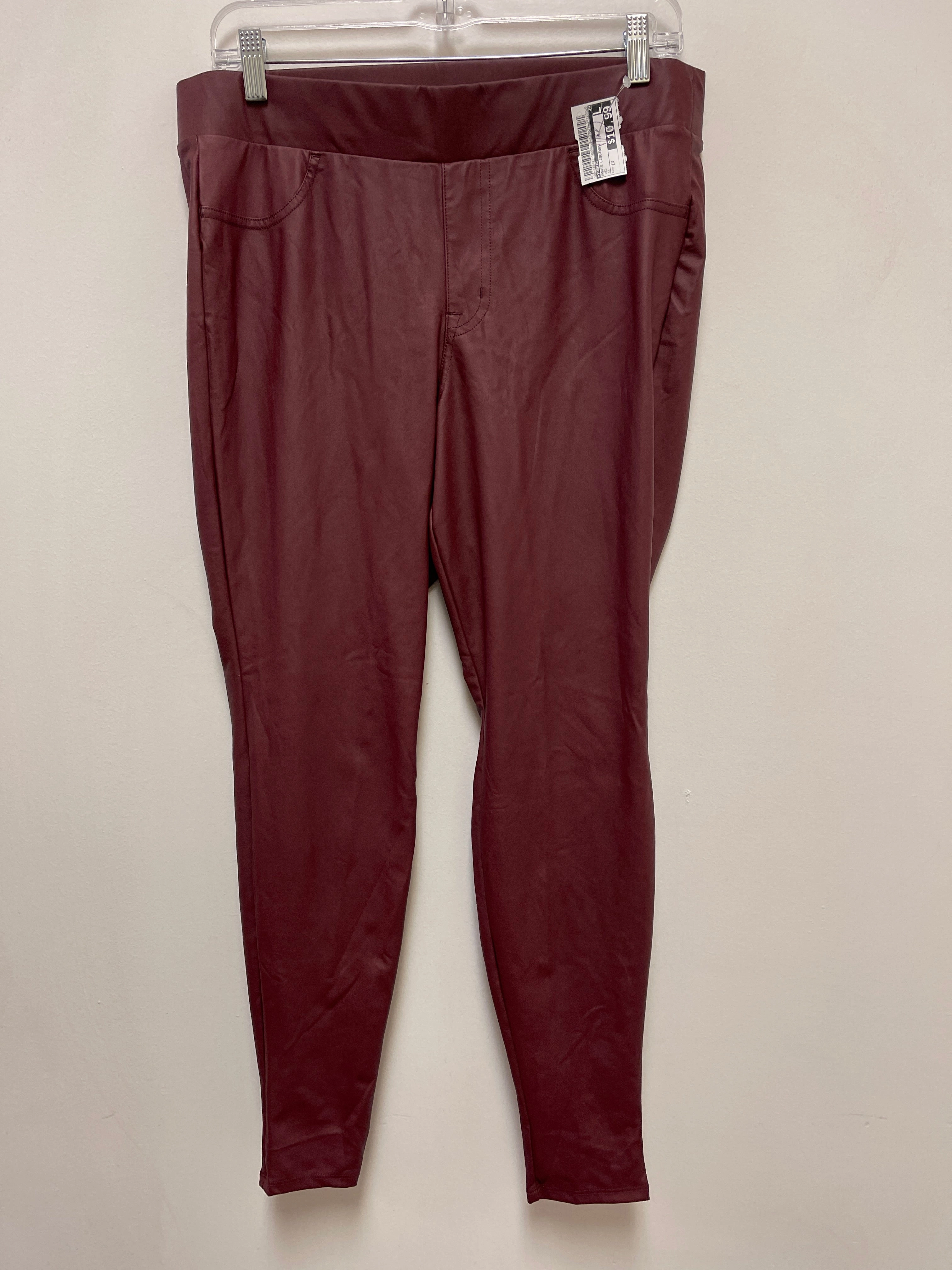 Pants Leggings By Torrid In Red, Size: 1x Cold Fit Sporty Comfort