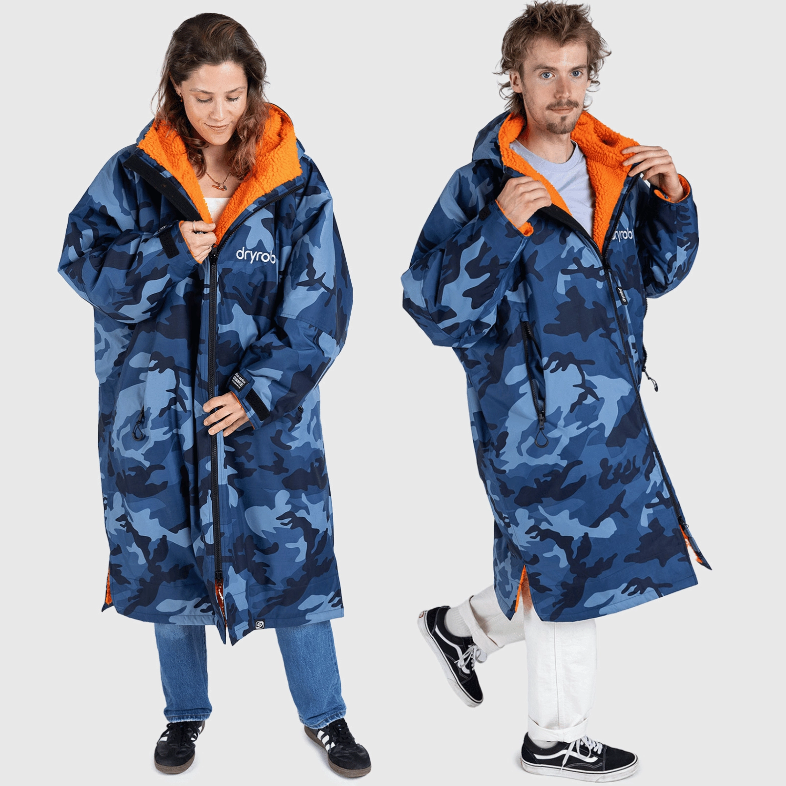 Cold Ready Look UltraQuietMaterial dryrobe Advance Long Sleeve Changing Robe