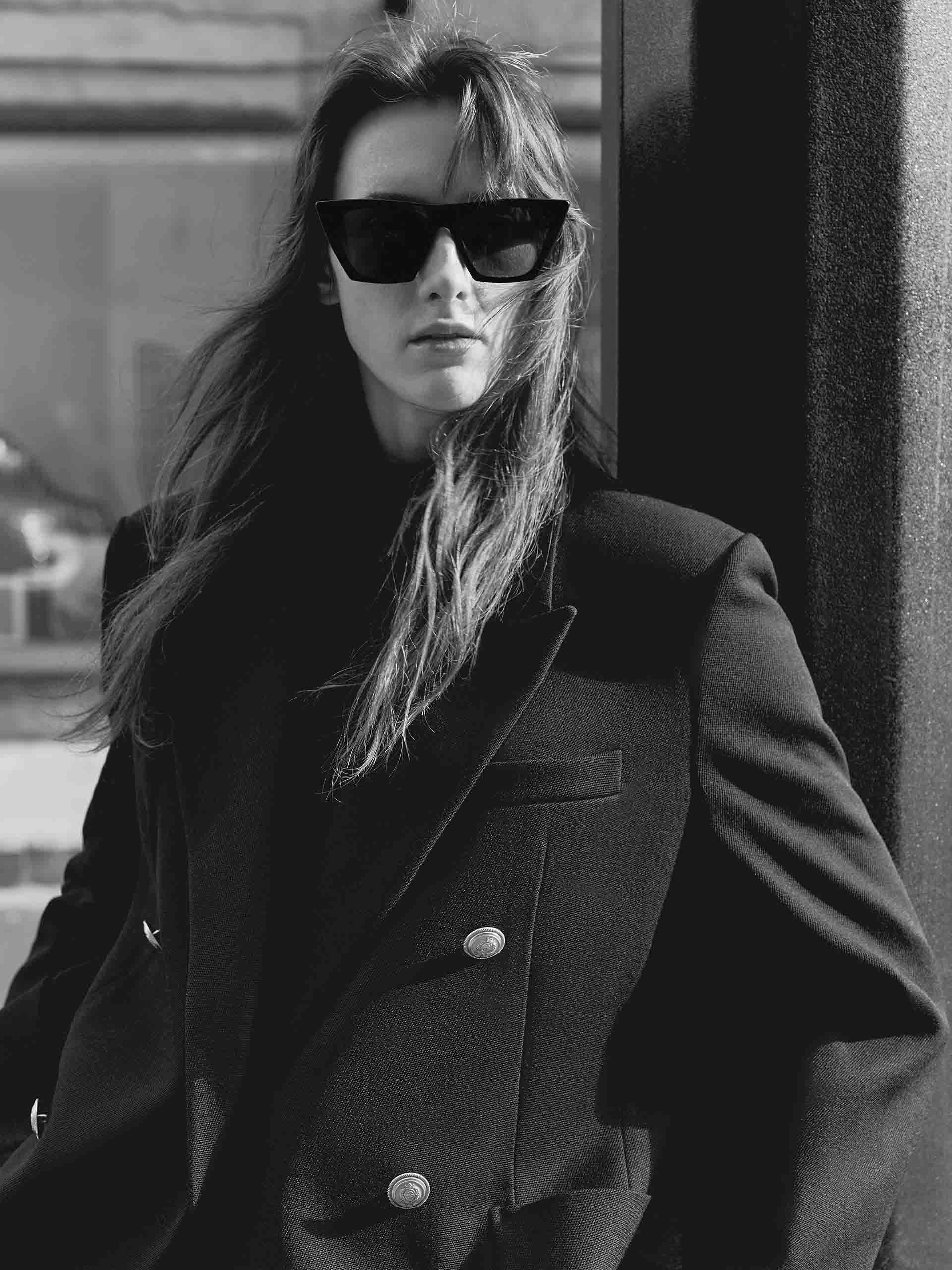AbrasionResistantSurface Double Breasted Textured Blazer