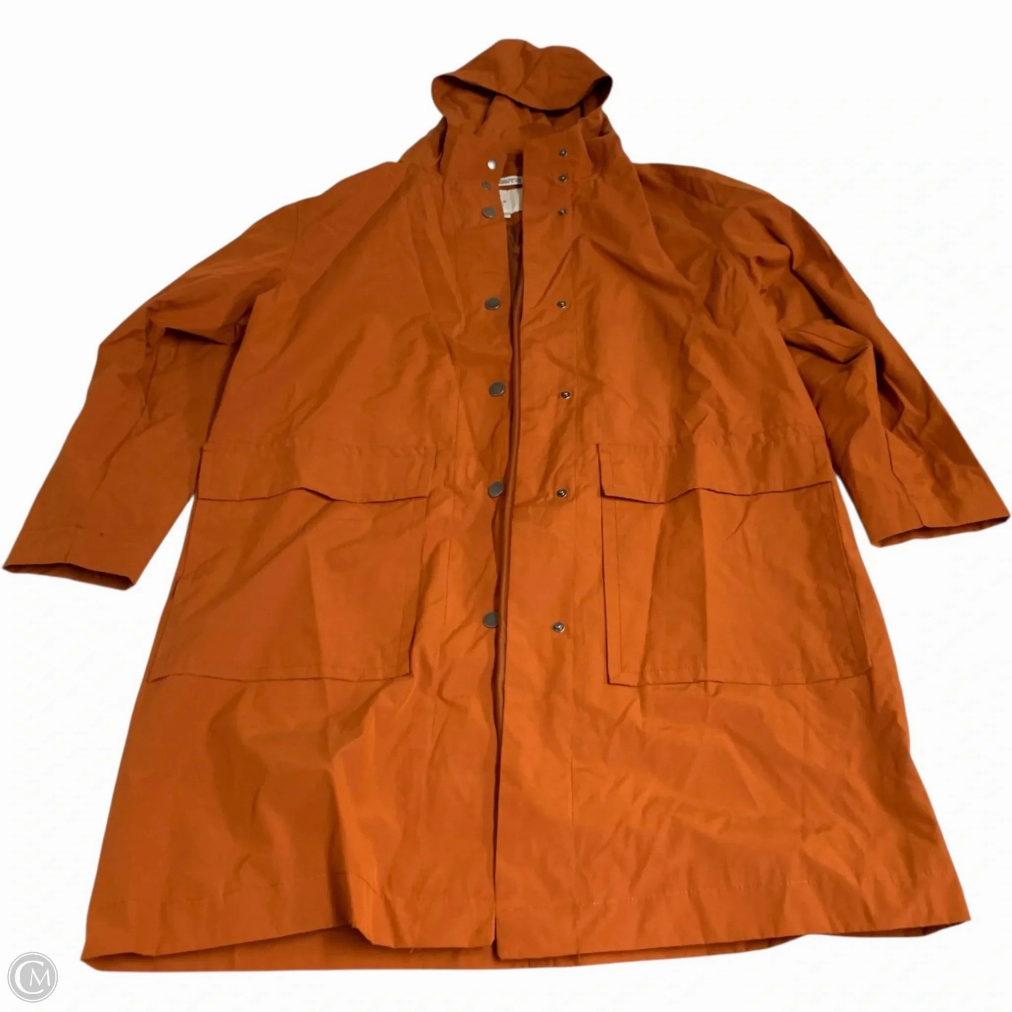 Anti Pill Technology ReversibleStyle Coat Raincoat By A New Day In Orange, Size: Xl