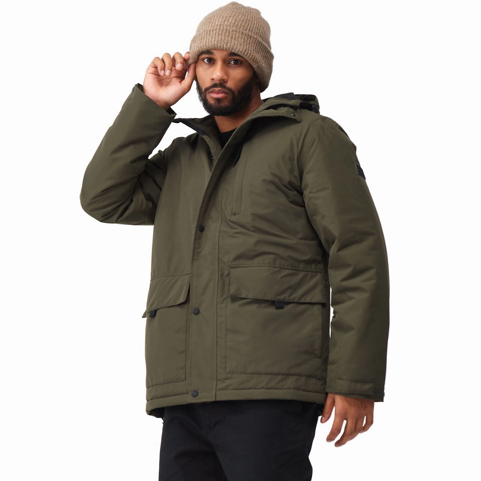Wrinkle Free Fabric Light Outdoor Layer Regatta Mens Salinger IV Waterproof Parka Jacket