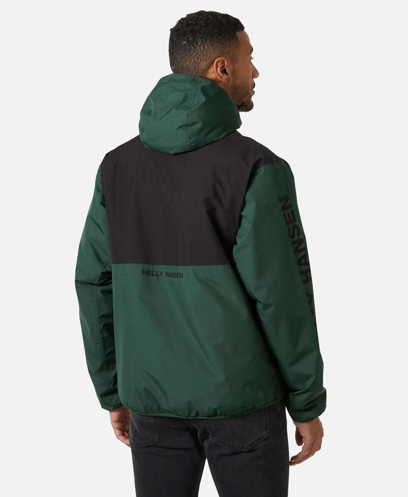 ERVIK INS RAIN JACKET, Jungle Green Weatherproof Zipper Tech