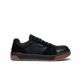 Skill Step Grippy Outsole Men's Kenton Work Shoe (Carbon Toe)  |  Black/Gum
