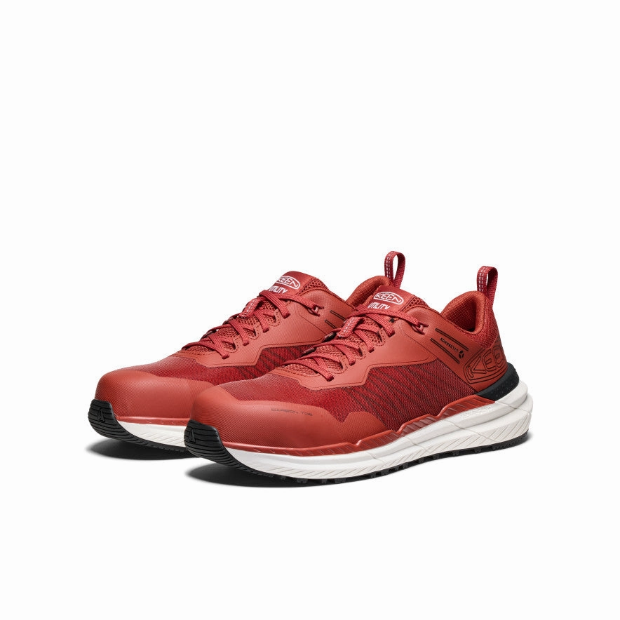 Men's Speedworks Work Sneaker (Carbon Toe)  |  Red Ochre/Black Ice Jog