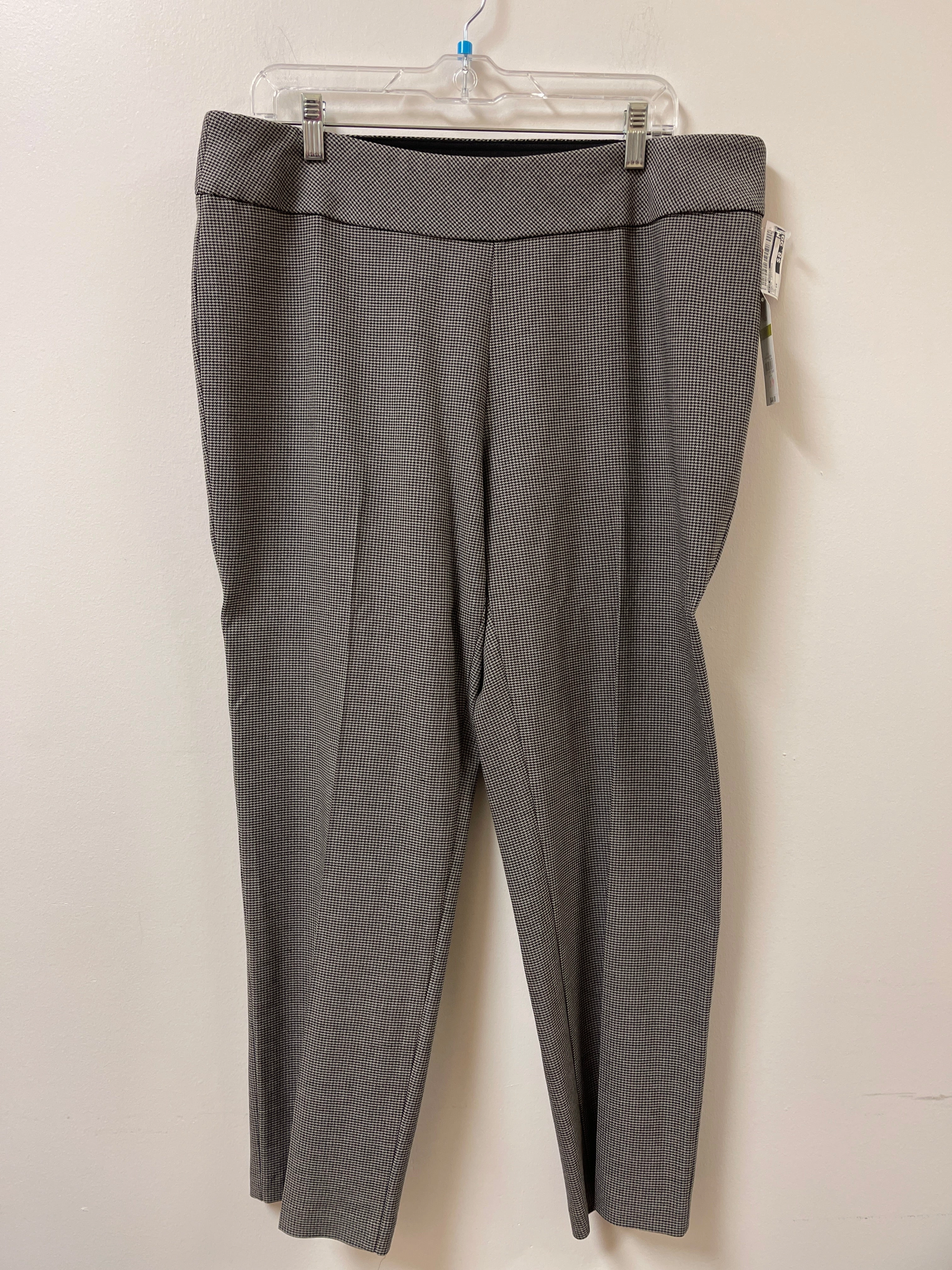 Versatile Design Pants Leggings By Kim Rogers In Grey, Size: 14