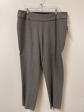 Versatile Design Pants Leggings By Kim Rogers In Grey, Size: 14