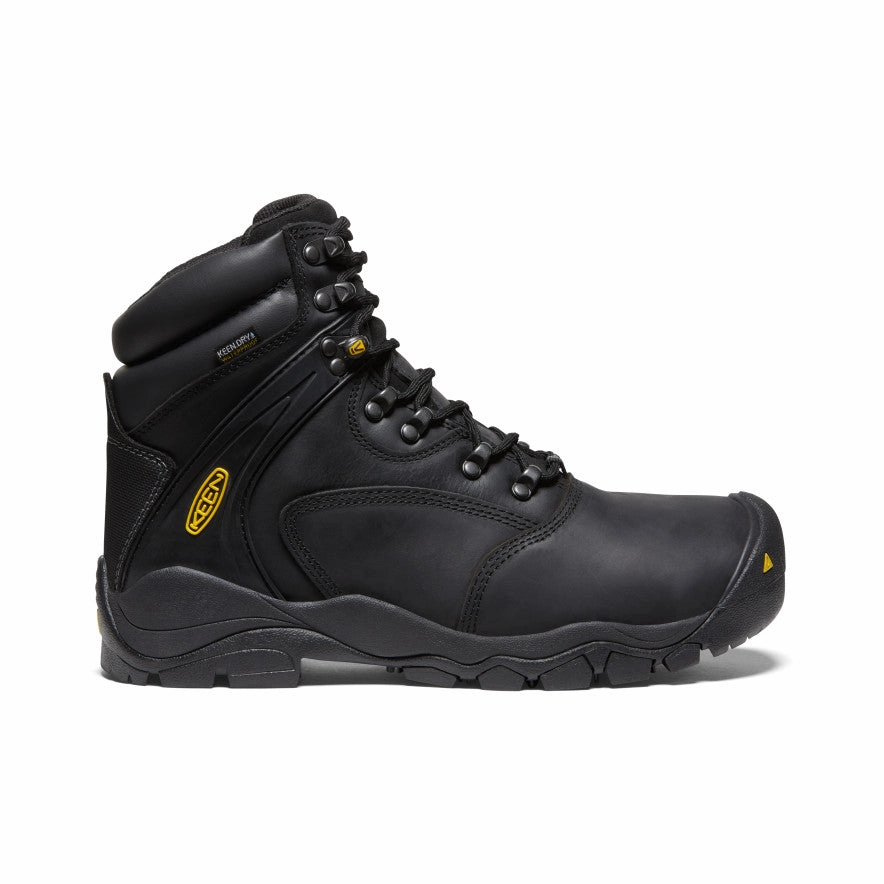 Men's Louisville 6" Waterproof Boot (Steel Toe)  |  Black Outdoor Chore Breathable Sole