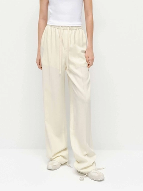 Elasticated Straight Leg Trousers Active Fit Tailored Wear