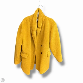 Coat Faux Fur & Sherpa By Bp In Yellow, Size: 1x Universal Fit Framework Wind Chill Protection