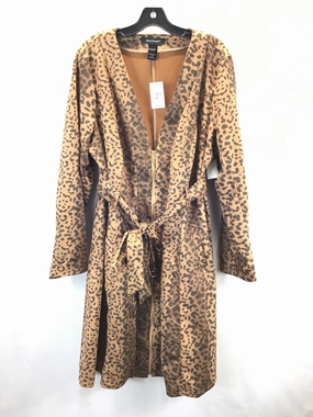 Non Iron Fabric Tech Coat Other By Ashley Stewart In Animal Print, Size: 16