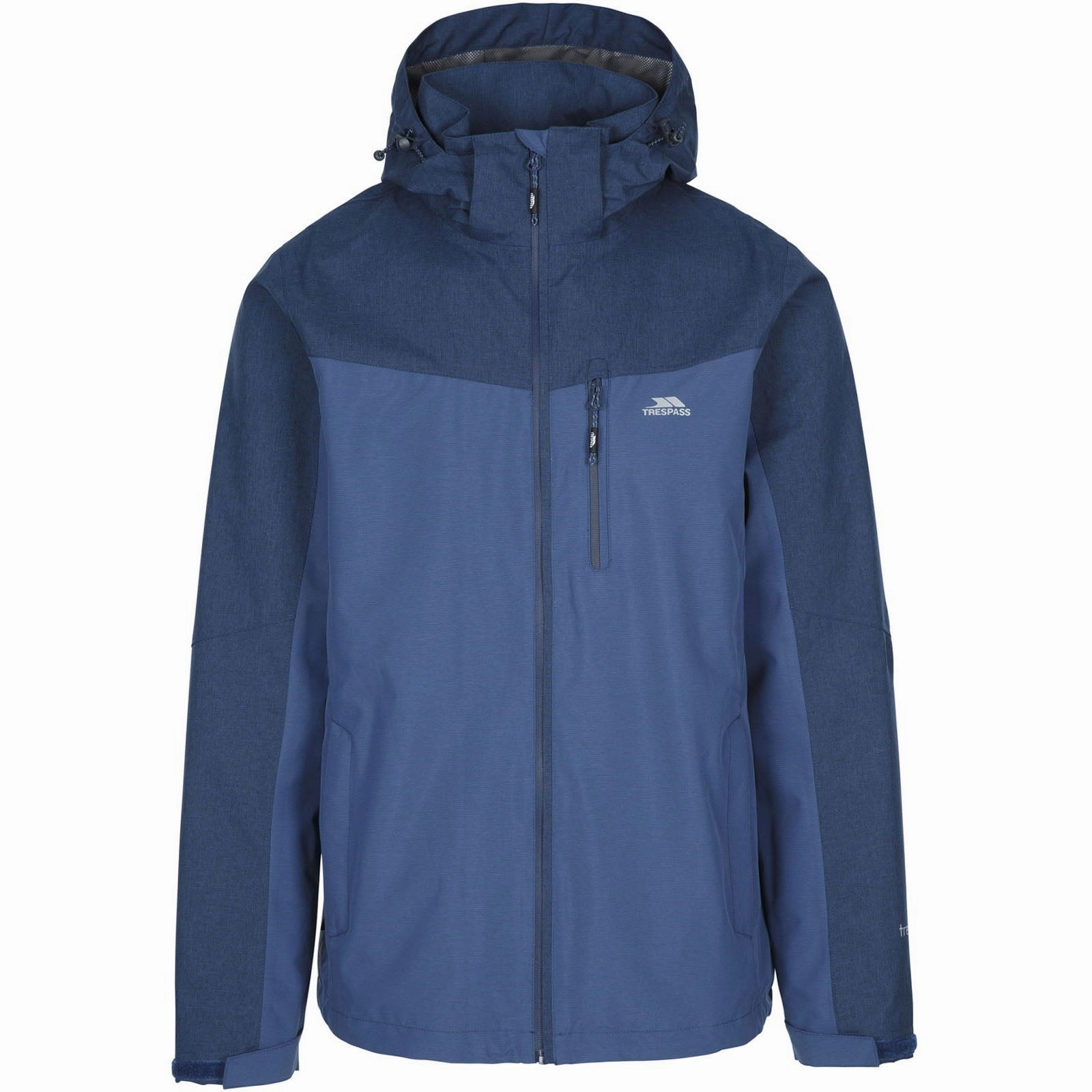 TapedZippers Odor Resistant Coating Trespass Mens Marlow Hooded Waterproof 5000m Outdoor Walking Hiking Jacket Coat