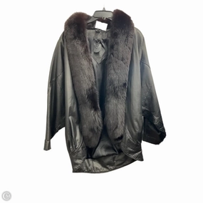 Insulated Padding NonRestrictive Cut Coat Leather By Jacqueline Ferrar In Black, Size: M