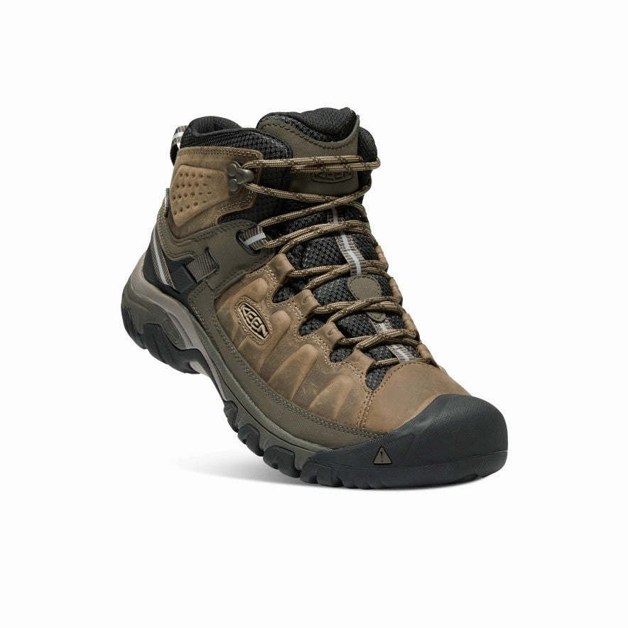 Anti Slip Traction Men's Targhee III Waterproof Mid  |  Bungee Cord/Black