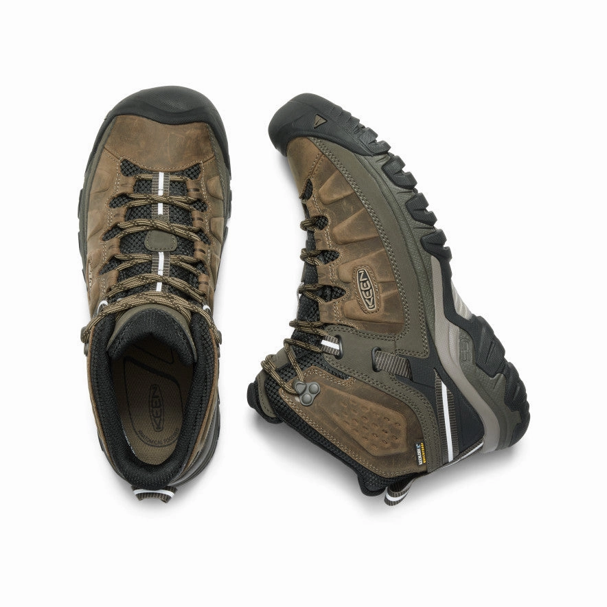Comfort Stretch Outdoor Exploration Men's Targhee III Waterproof Mid  |  Bungee Cord/Black