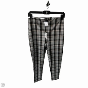 Travel Ease Flexible Performance Pants Leggings By Express In Grey & Tan, Size: 8