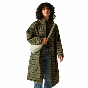 Regatta Womens Orla Kiely Waterproof Fleece Lined Changing Robe MoistureWickingLining