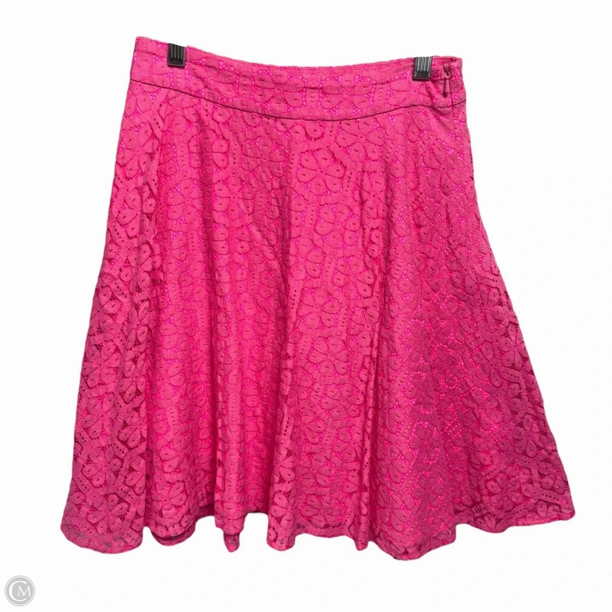 Everyday Essential Meadow Skirt Designer By Lilly Pulitzer In Daisy Lane Lace Fiesta Pink, Size: 0