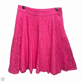 Everyday Essential Meadow Skirt Designer By Lilly Pulitzer In Daisy Lane Lace Fiesta Pink, Size: 0