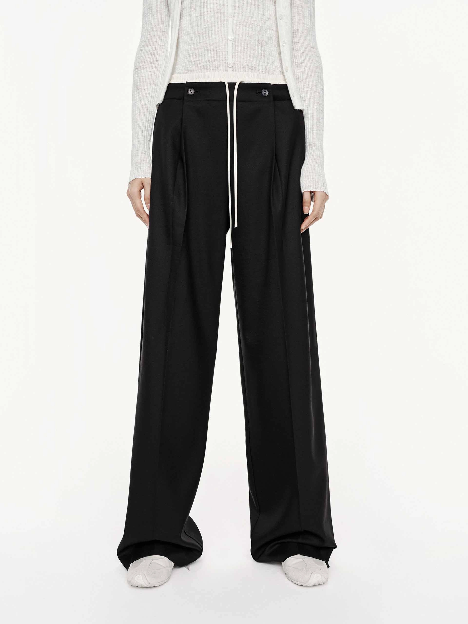 Office Appropriate Layered Waistband Trousers