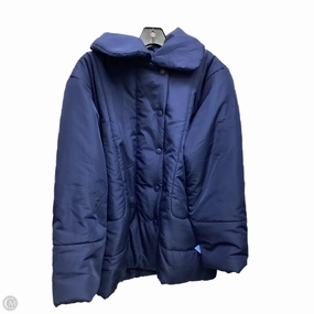 Adjustable Hem Long Lasting Shape Retention Coat Puffer & Quilted By Clothes Mentor In Navy, Size: S
