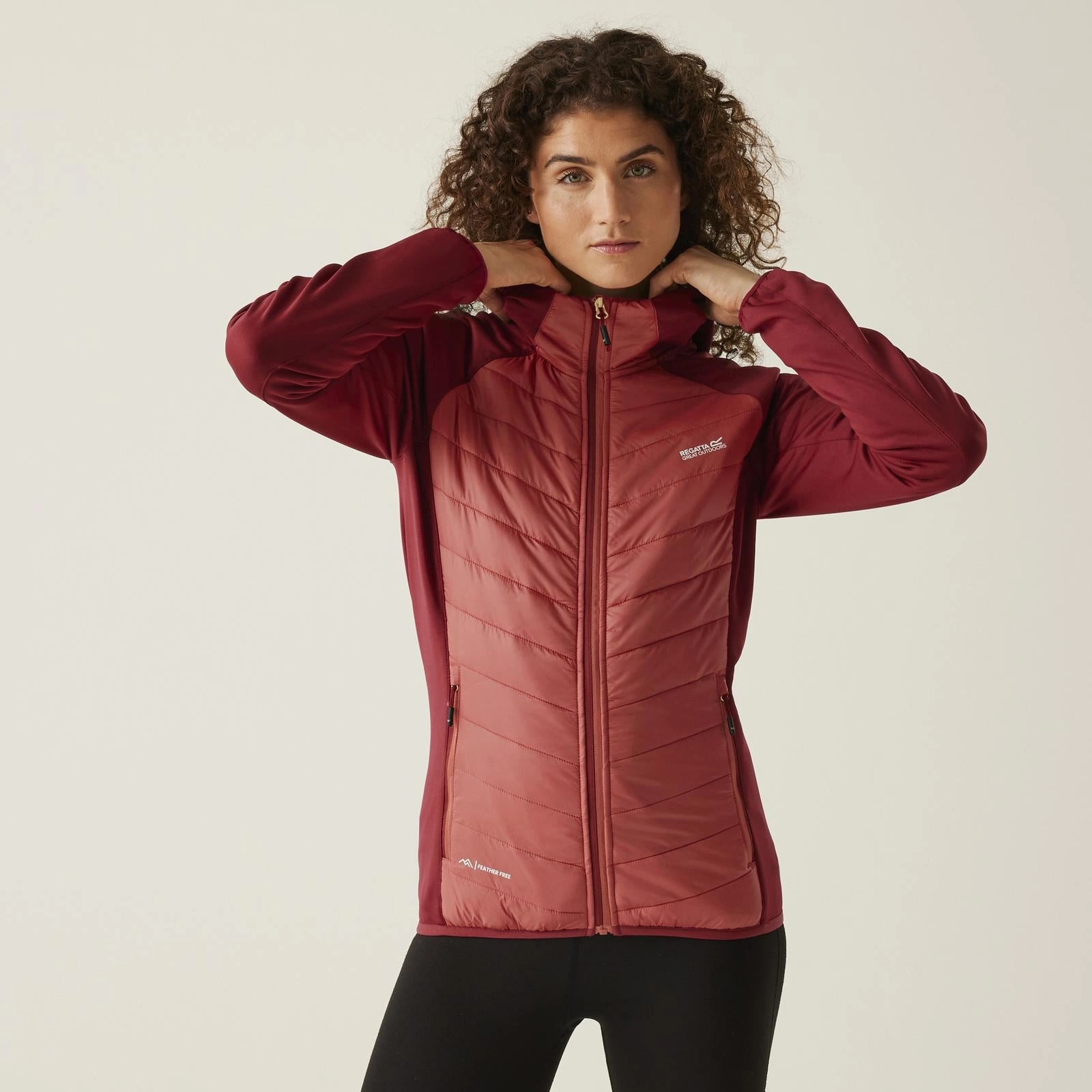Regatta Womens Andreson VIII Hybrid Padded Jacket Glow In The Dark Trim