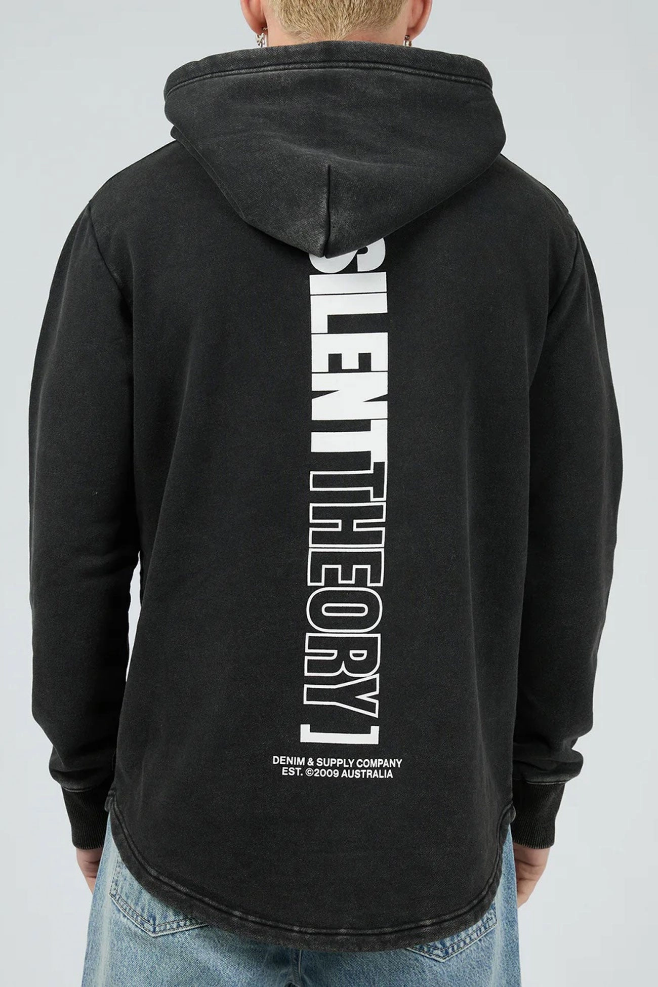 Elite Scoop Hoodie Washed Black WindResistant Coating