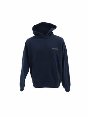 Embroidered Heavy Weigh Hood Mood Indigo Casual Work Look