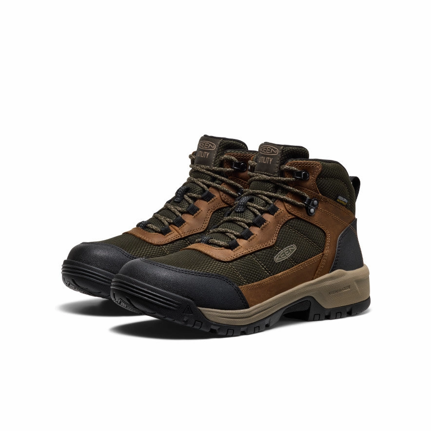 Soft Power Men's Skokie Waterproof Work Boot (Soft Toe)  |  Forest Night/Black