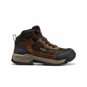 Men's Skokie Waterproof Work Boot (Soft Toe)  |  Forest Night/Black Ranch Mode Breathable Work Commute