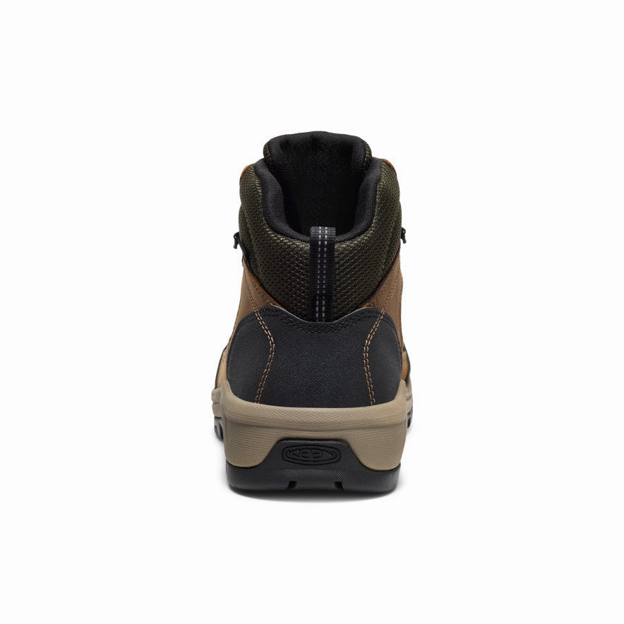 Men's Skokie Waterproof Work Boot (Soft Toe)  |  Forest Night/Black Open Toe Insulated Snowy Path