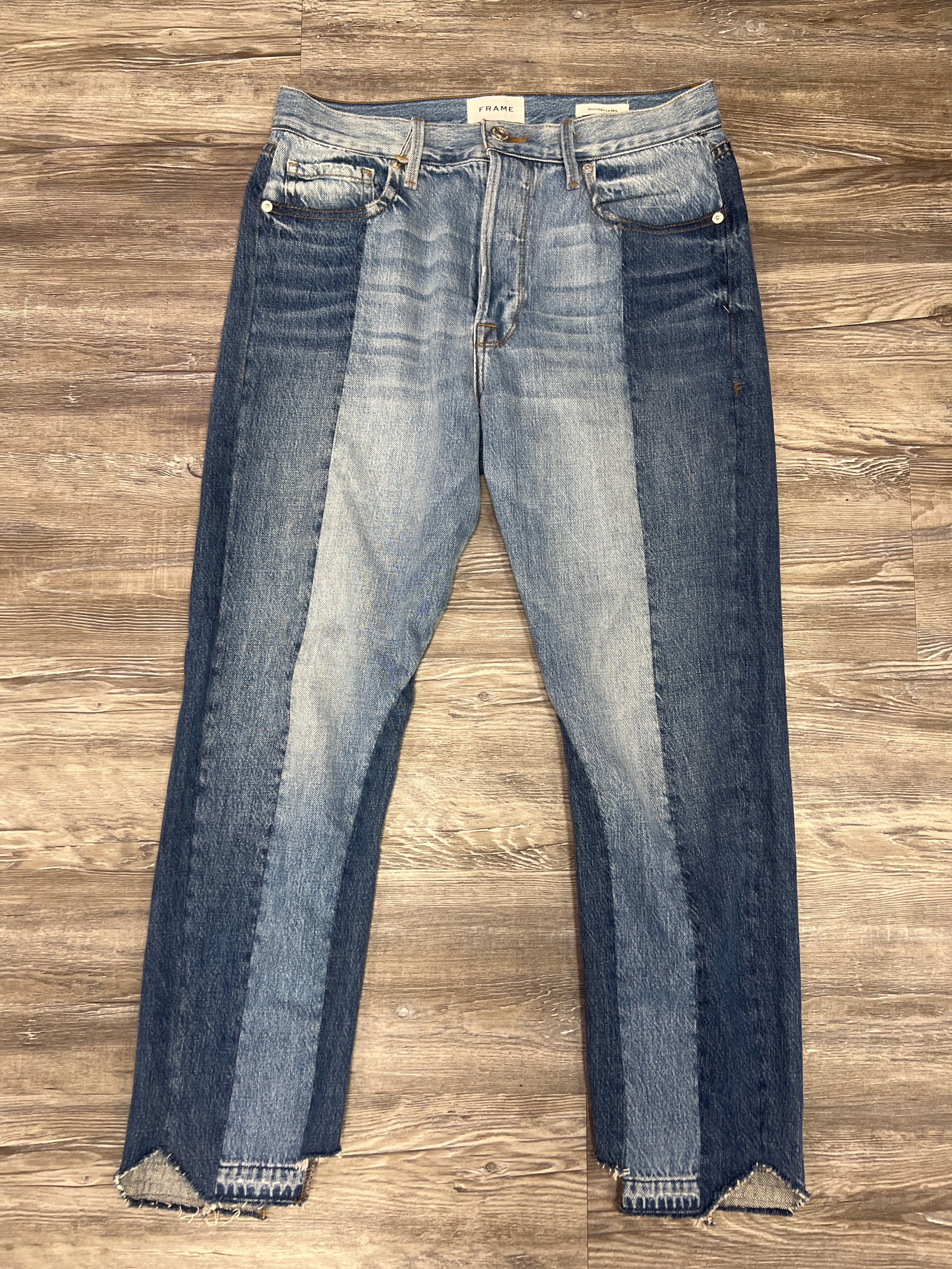 Parent Style Trend Setter Blue Denim Jeans Designer Frame, Size 4