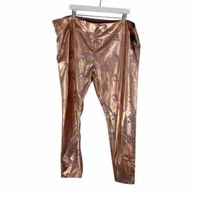 Relaxed Wear Cozy Basics Pants Leggings By Disney Store In Gold & Purple, Size: 2x