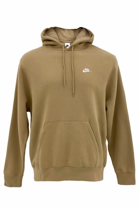 Odor Resistant Nike Club BB Pullover Fleece Hoodie Parachute Beige