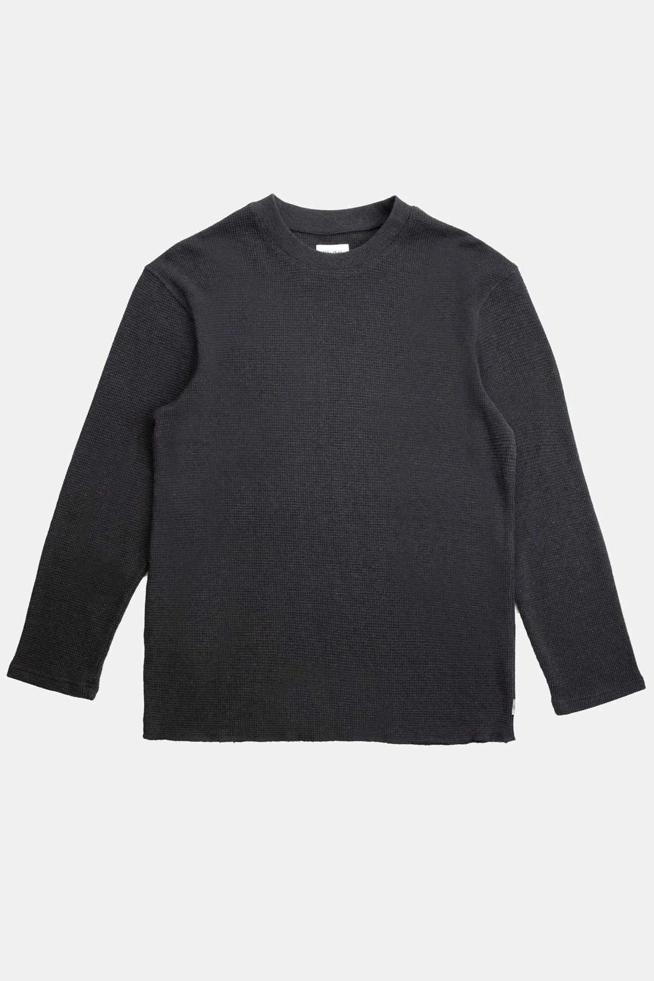 All Year Layered Comfort Look Classic Waffle Knit Vintage Black