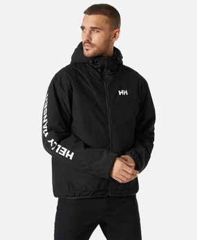 Midweight Layer Neutral Tones Look ERVIK INS RAIN JACKET, Black